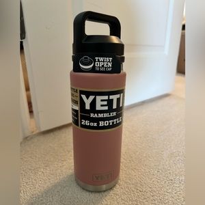 Pink yeti rambler 26 oz bottle
